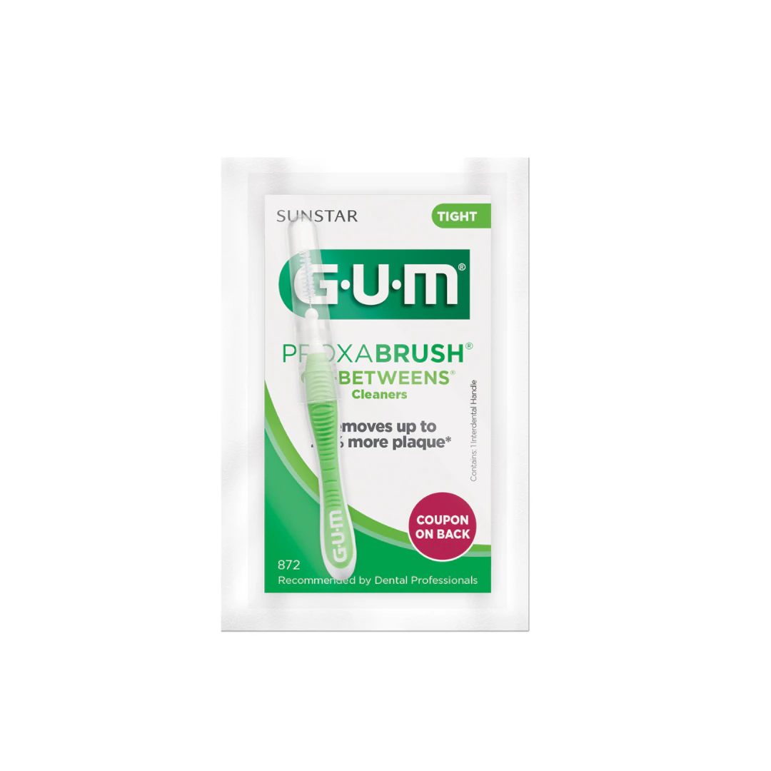 GUM Go-Betweens Proxabrush Cleaners, Tight Tapered, Green, 36/Box, 872PA