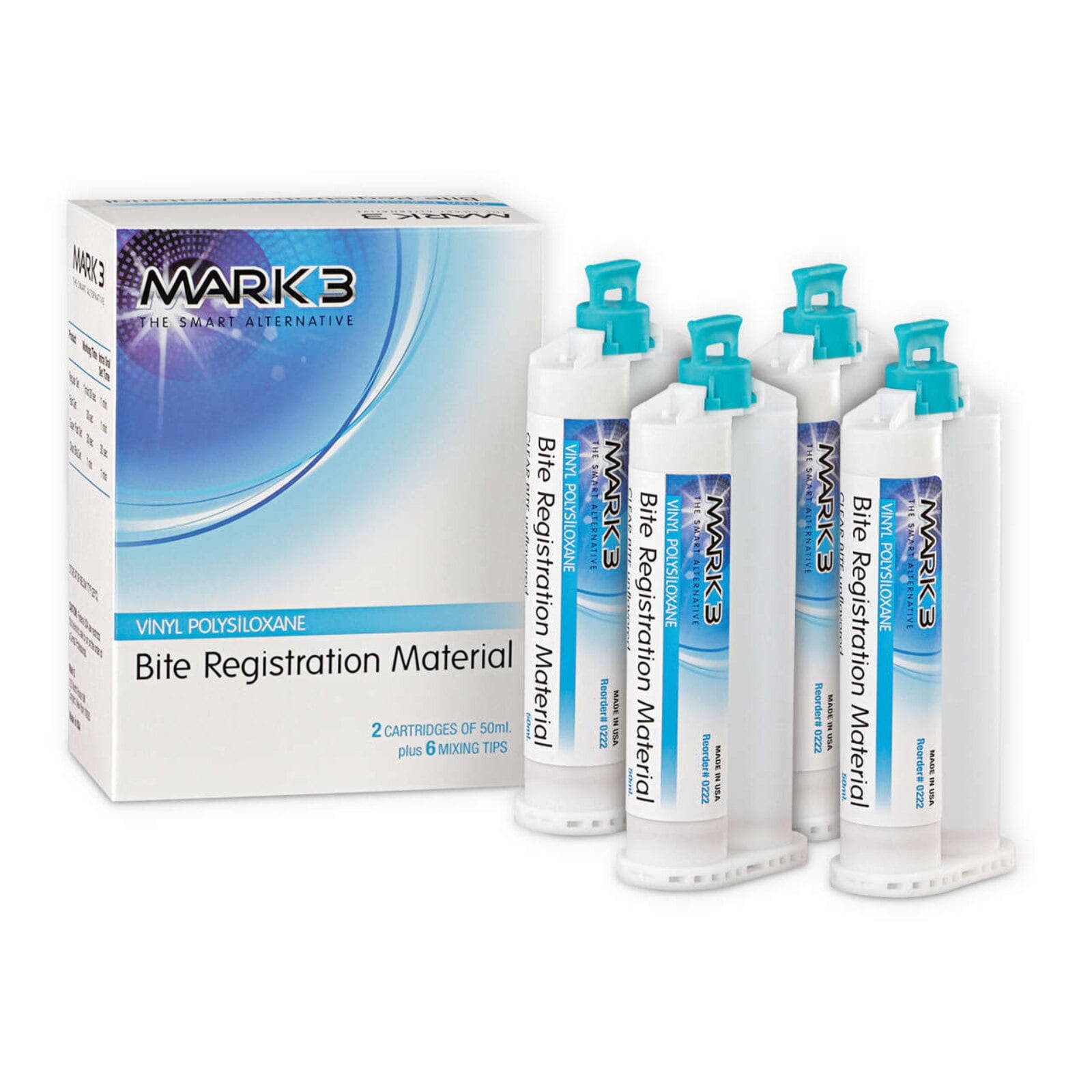 MARK3 Bite Registration Material, Super Fast Set, 4/Pk