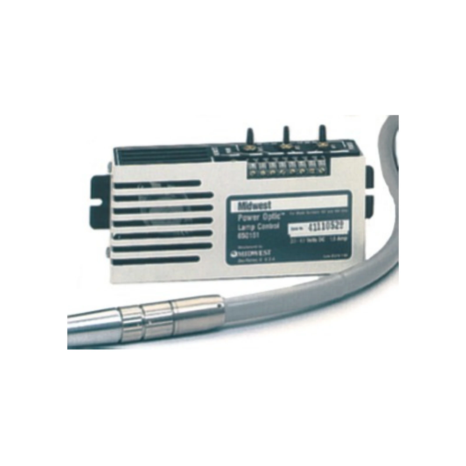Midwest Power Optic Quick-Connect Fiber Optic Hose, Straight, 11 ft, Light Gray, Built-in Swivel, 650135Q