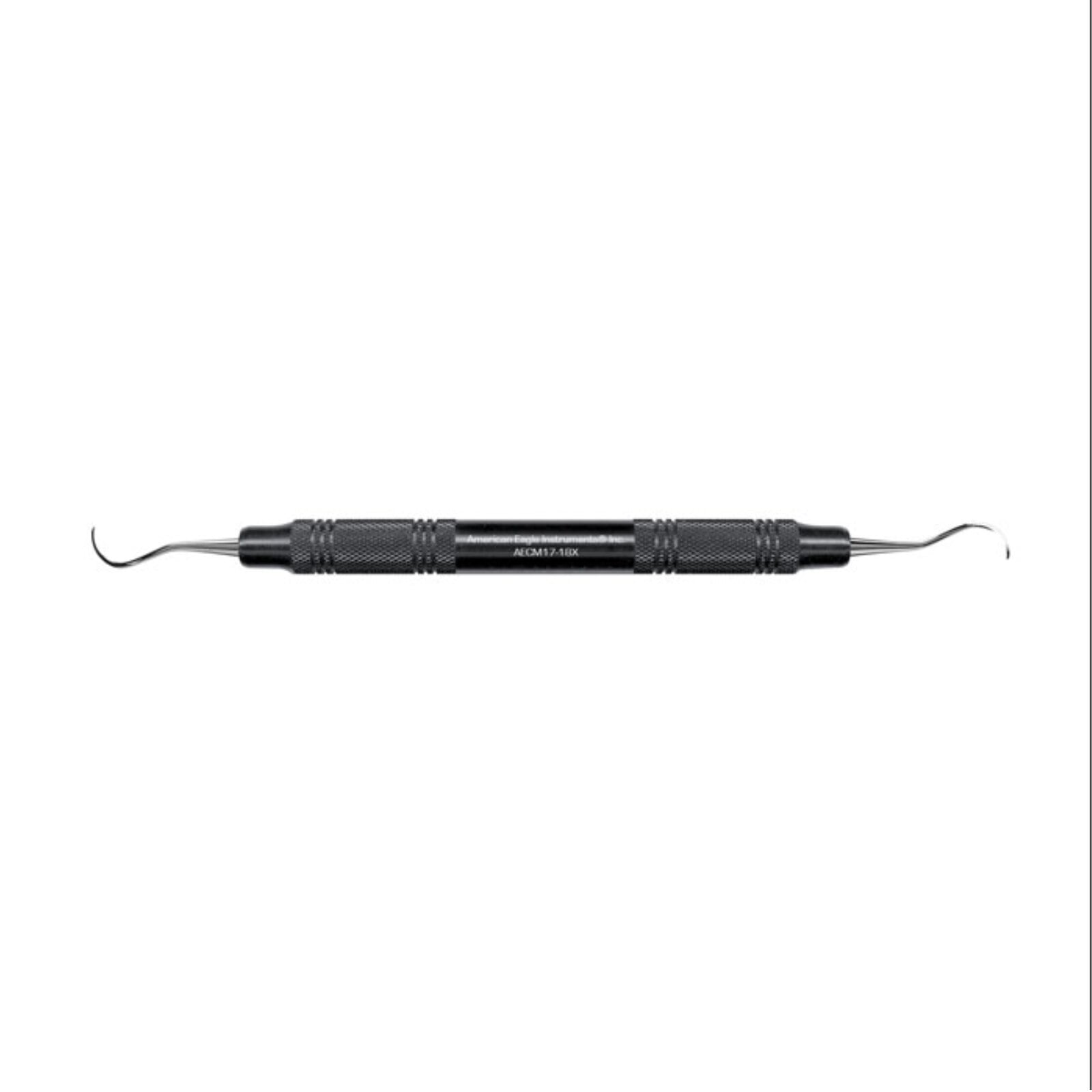 American Eagle McCall 17-18 Curette, Double End, 3/8" (9.5mm) Wide Blade, EagleLite Stainless Steel Handle, AECM17-18Z