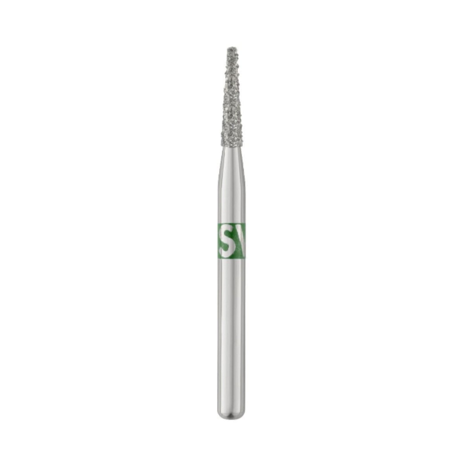 SS White Piranha Single-Use Diamond Bur, FG, Medium Grit, Flat End Taper, 846-014M, 25/Pk