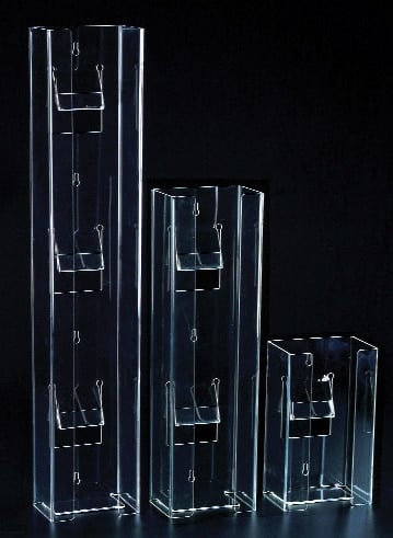 Plasdent Clear Acrylic Triple Vertical Glove Box Holder/Dispenser, 5 3/4"W x 30"H x 3 7/8"D, 01KT1G0X0SGC8ZENG1YM5MX82A