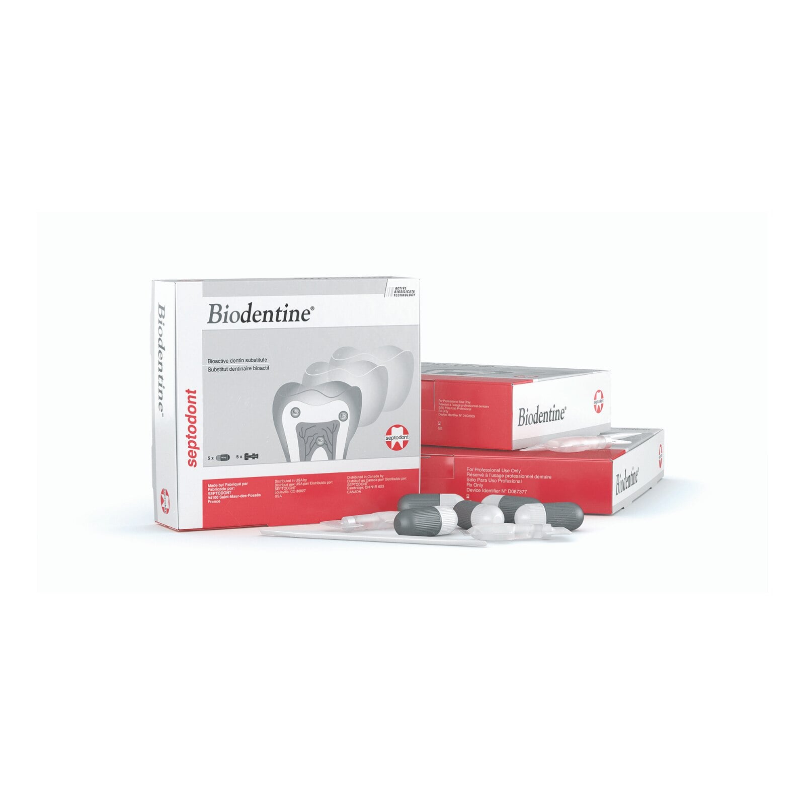 Septodont Biodentine Active Biosilicate Dentin Substitute Kit, 15 x 700mg Capsules + 15 x 0.18mL Pipettes