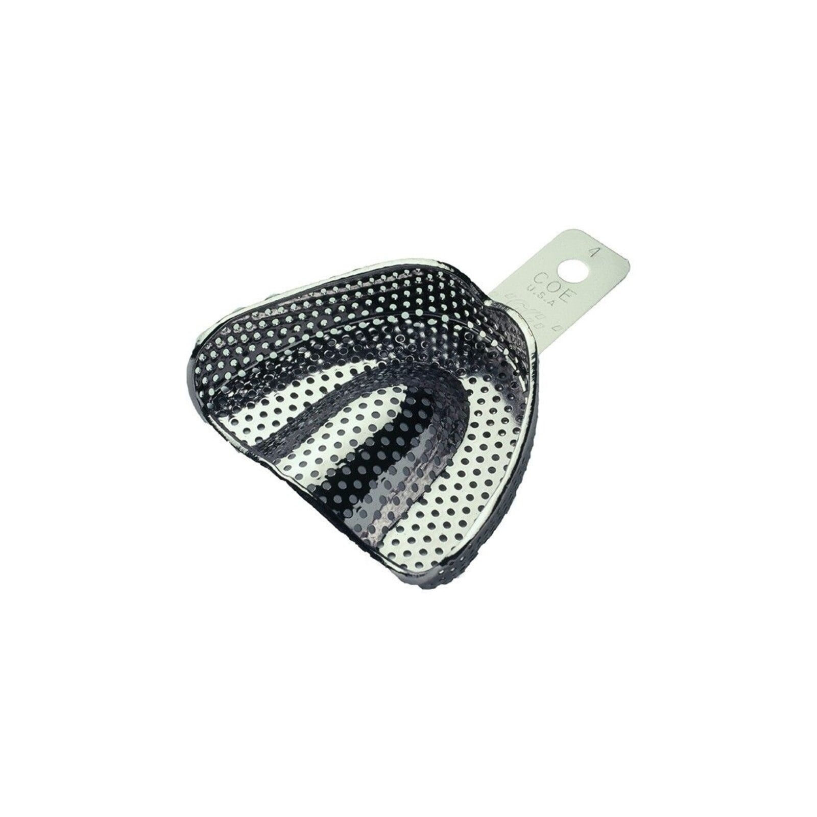COE Extra Long Perforated Metal Impression Tray #XL24, Nickel-Plated, Wide Lower, Individual
