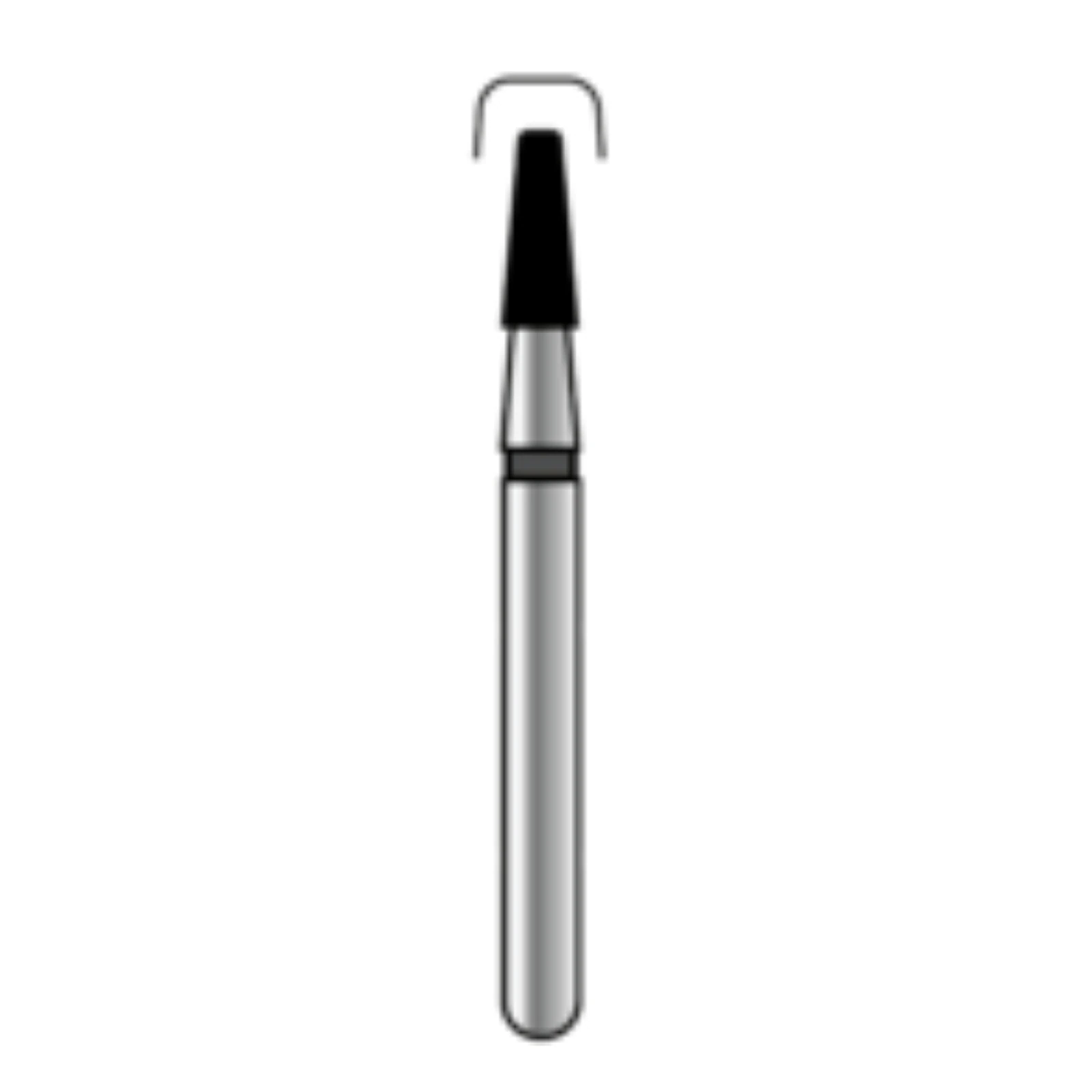 Alpen® x1 Single Use Diamond Burs – FG, Medium, Gray, 25/Pkg - Large Tapered Modified Flat End, # 845R, 2.5 mm Diameter, 4.0 mm Length