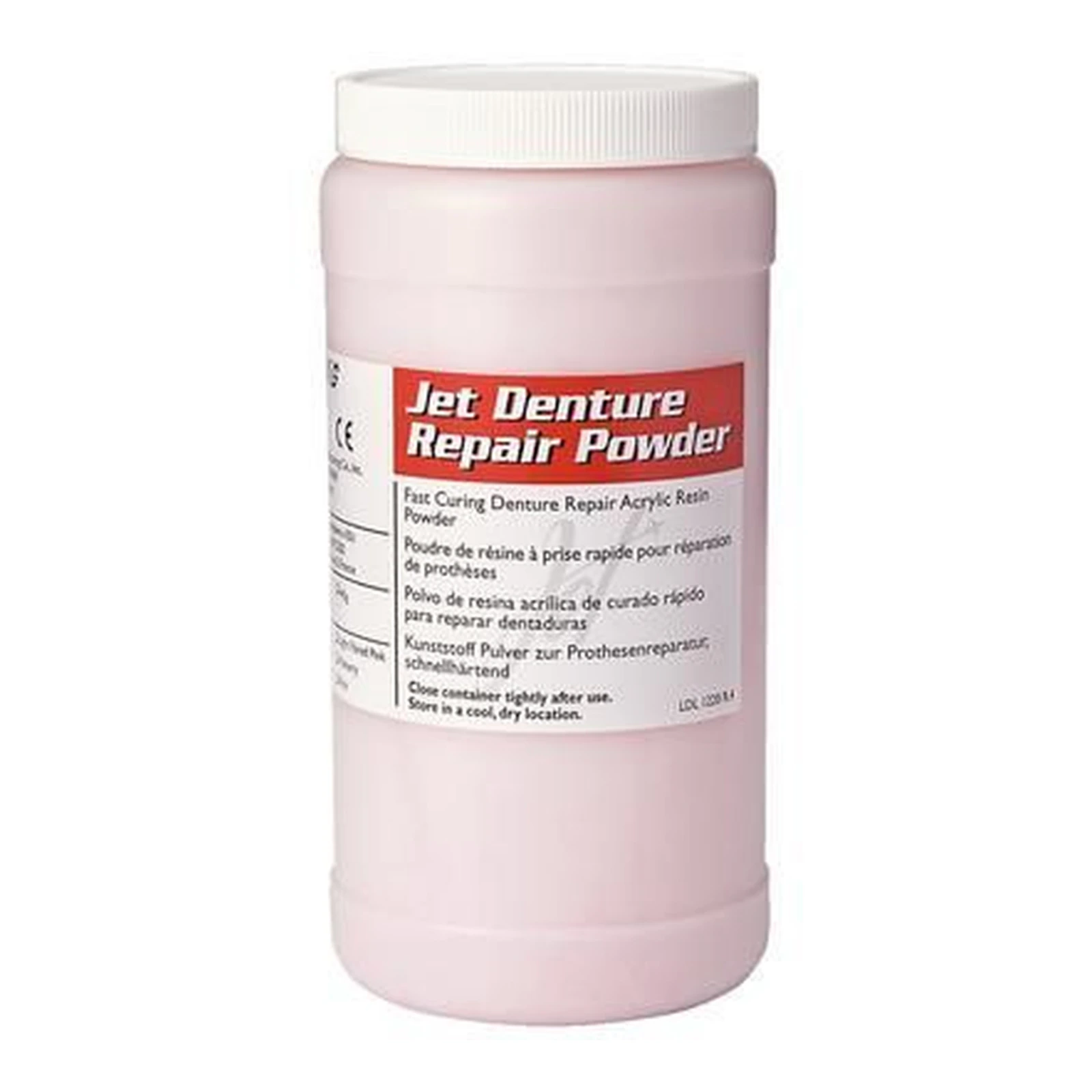 Jet Denture Repair Powder F2, Fibered Pink, 454g/16oz, 1230F2