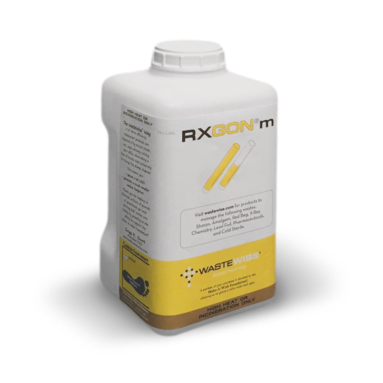 RXGONm Anesthetic Carpule Disposal, 3 Liter Mail Back Container, RGNM