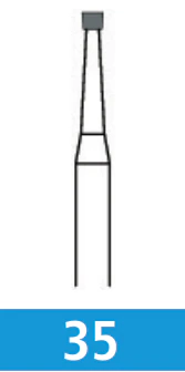 Johnson Promident Carbide Burs FG #35, 100/Pk