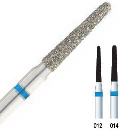 Long Round End Taper Diamond Burs 856L-014F, 6/Pk