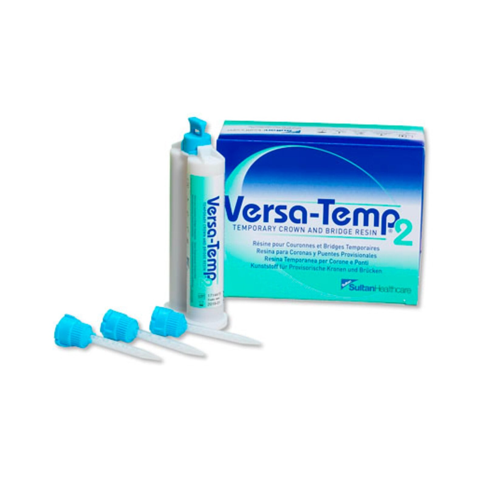 Versa-Temp 2 Temporary Crown & Bridge Resin, Shade A1, Bulk Refill 3 x 50 mL Cartridges, 72066