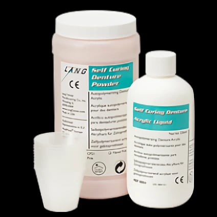 Flexacryl Hard Denture Reline Acrylic Resin, Fibered Pink Powder Refill, 1 lb