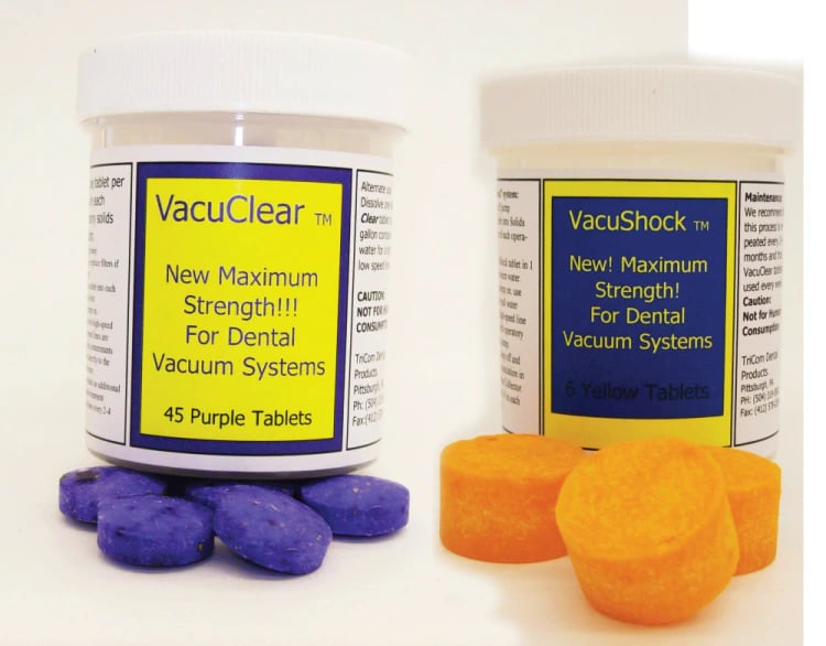 VacuShock Evacuation System Cleaning Tablets, 6/Pk