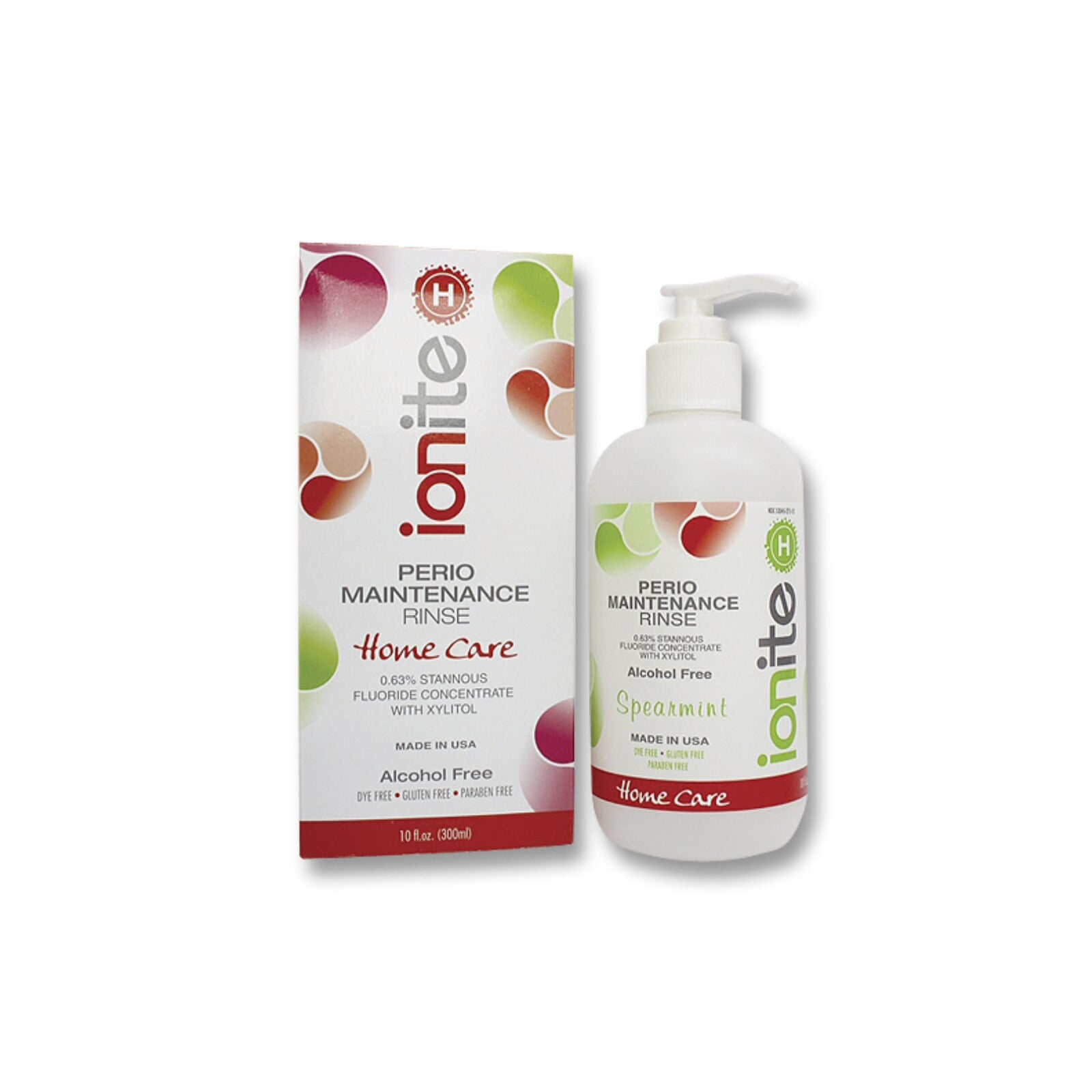 Ionite-H 0.63% Stannous Fluoride Perio Rinse, Spearmint, 10 oz Bottle