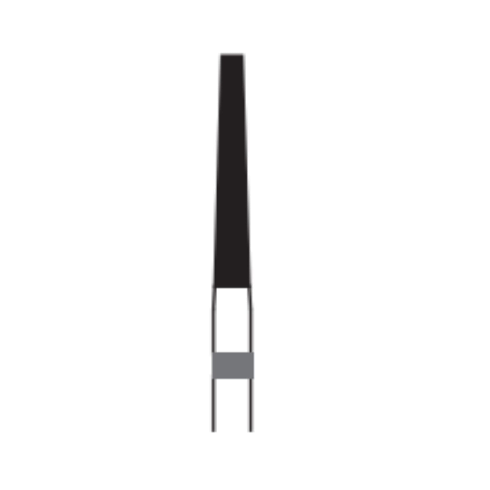 Midwest ONCE Sterile Diamond Bur 848-016C, Coarse, Taper Flat End, Friction Grip, 1.6 mm Diameter, 10.0 mm Length, 25/Pk, 1848016C