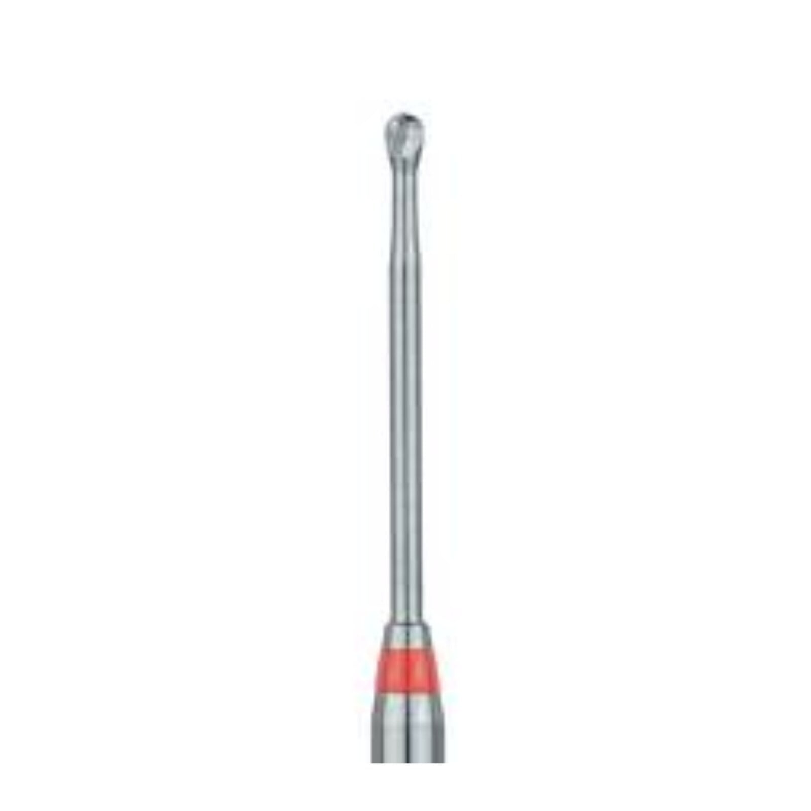 Meisinger MeiEndo Endo Access Bur, 1.4mm Round, RAL (Right Angle Long) Shank, Red, 2/Pk, HM191A-014-RAL