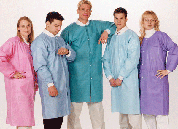 Valumax Extra-Safe Lab Coat, Deep Sea Blue, X-Large, AAMI Level 3, Fluid Resistant, Latex-Free, 10/Pack