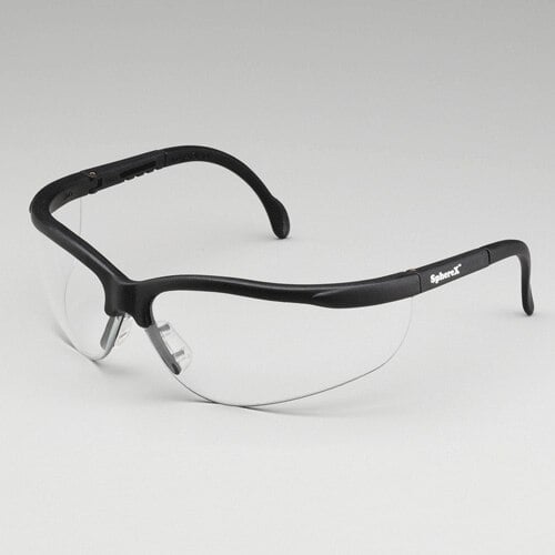 ProVision Sphere-X Wraps Eyewear, Platinum Frame/Clear Lens, Dual-Lens Sunglasses