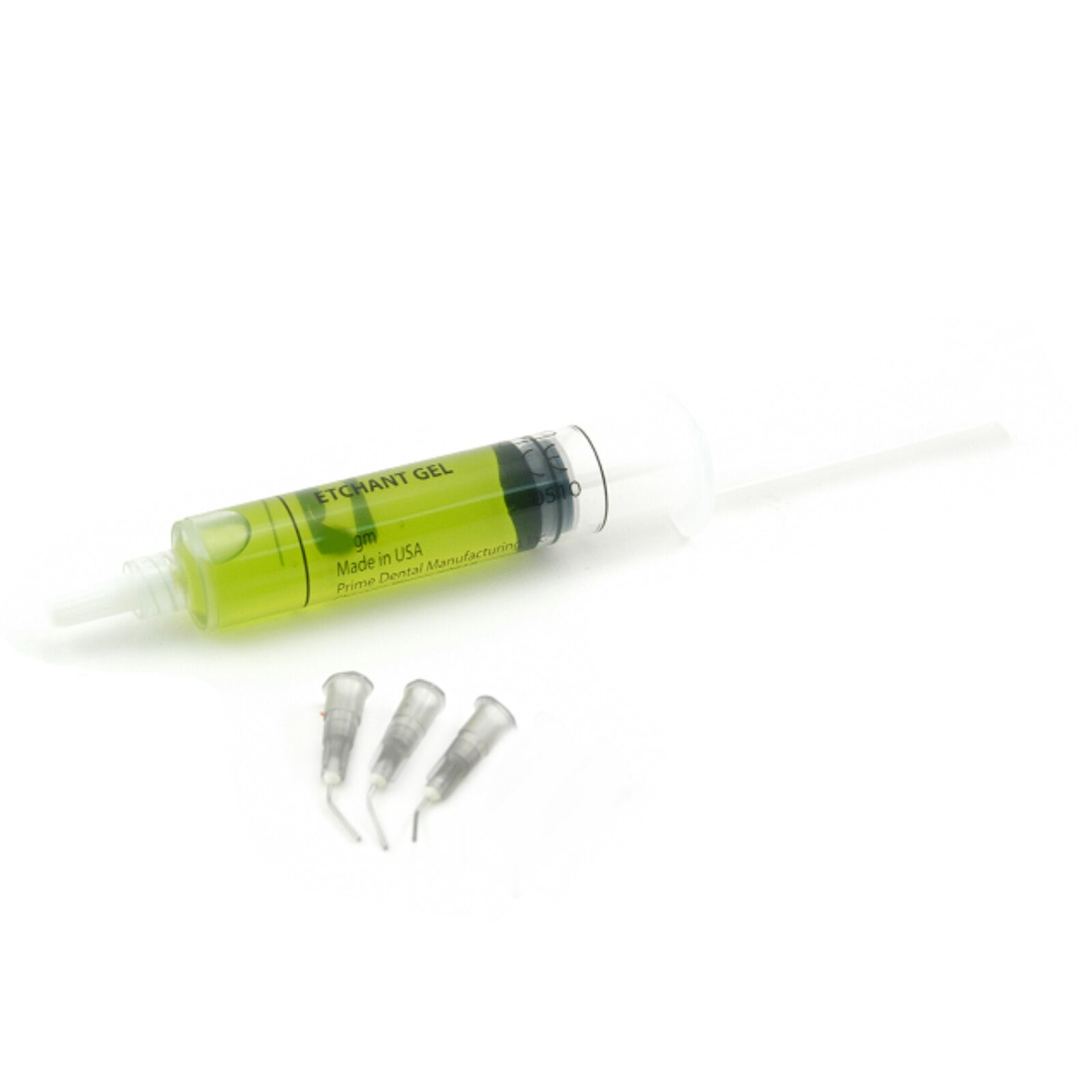 Prime-Dent Etchant Gel, 37% Phosphoric Acid, Green, 4 x 1.2 mL Syringes