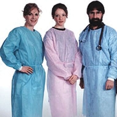 ValuMax Pink Isolation Gown with Elastic Cuffs, Regular, Latex-Free, Splash Resistant, 50/Case, 3230P
