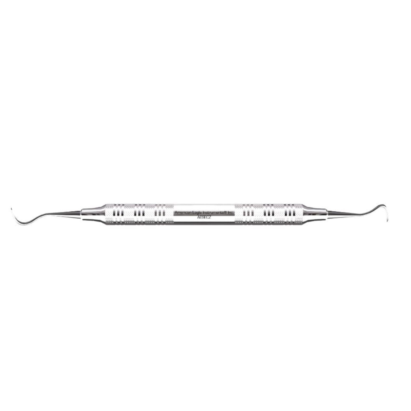 American Eagle Instruments Eagle Claw™ Double-Ended Sickle Scaler, Stainless Steel, EagleLite Handle, 3/8", AESECZ
