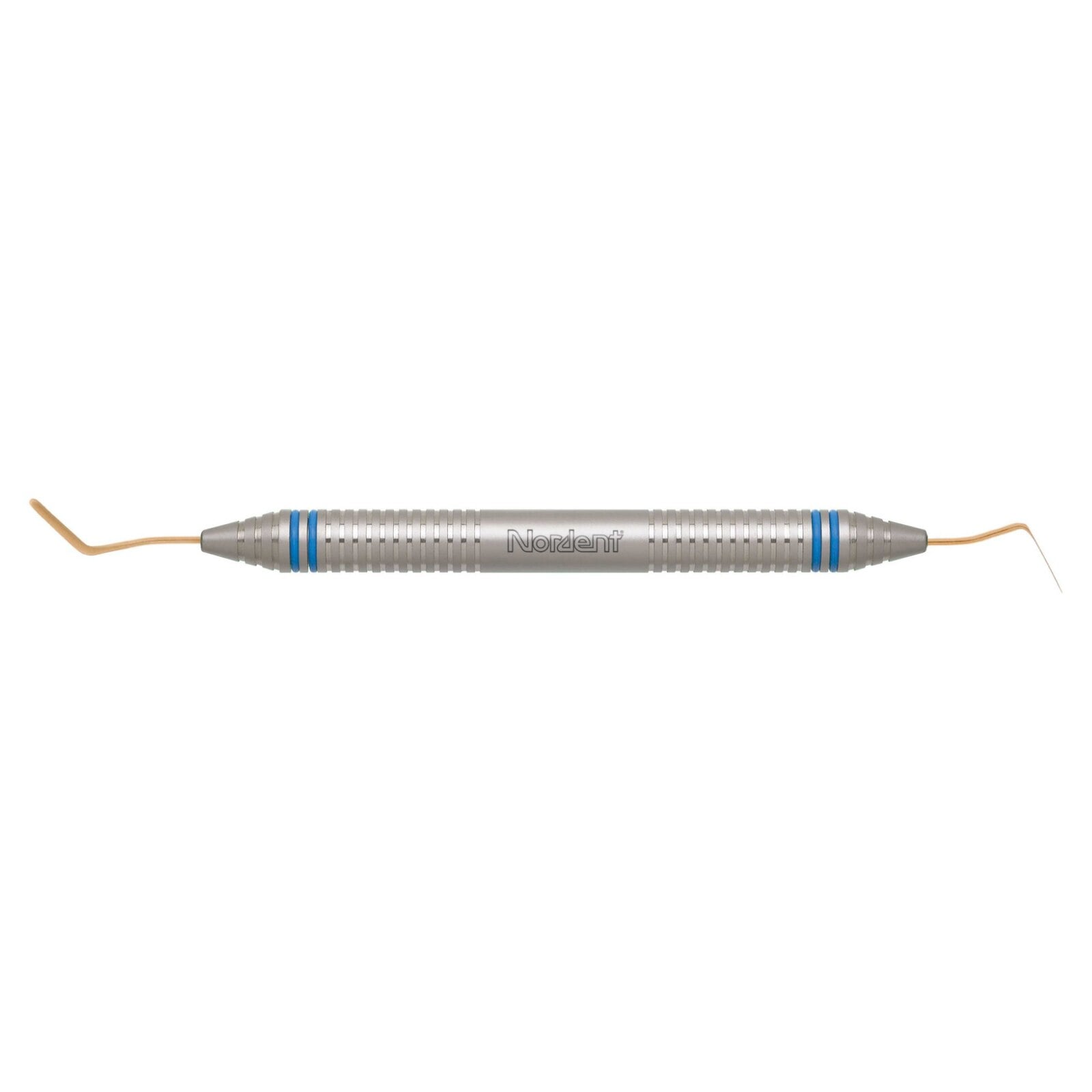 Nordent Composite Placement Instrument #50, Double Paddle, Titanium Nitride Coated, DuraLite ColorRings Handle, Stainless Steel, Double End
