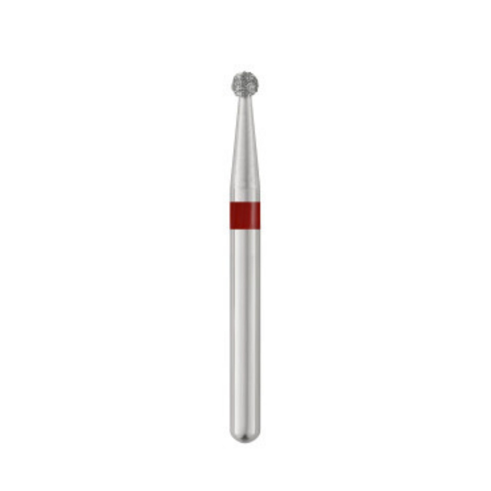 SS White Piranha Single-Use Diamond Bur, FG Round, Fine Grit, 1.5mm, 25/Pk, 801-015F