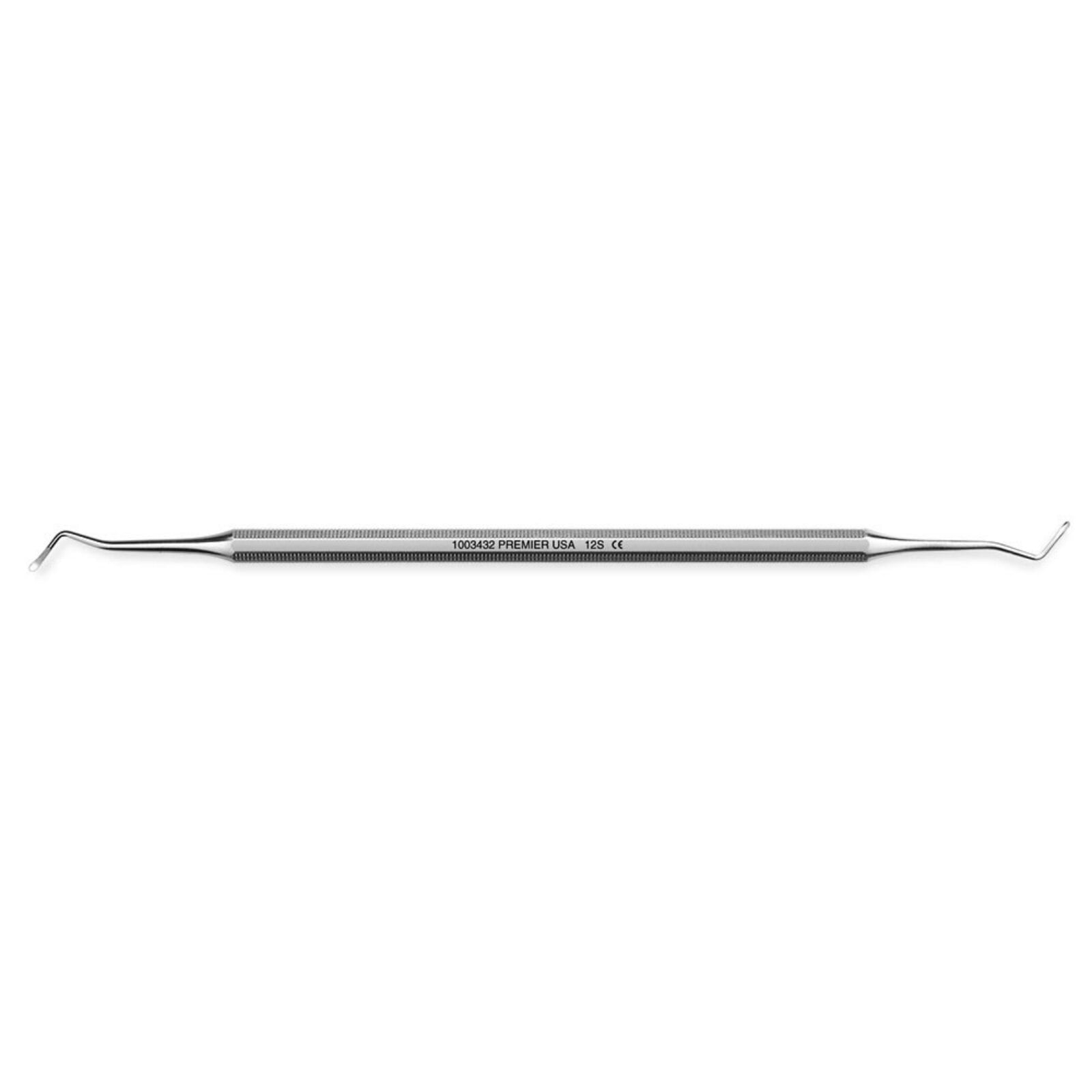 Premier Dental Products Excavator DE #12S, Double-End, Octagonal Handle, 1/Pkg