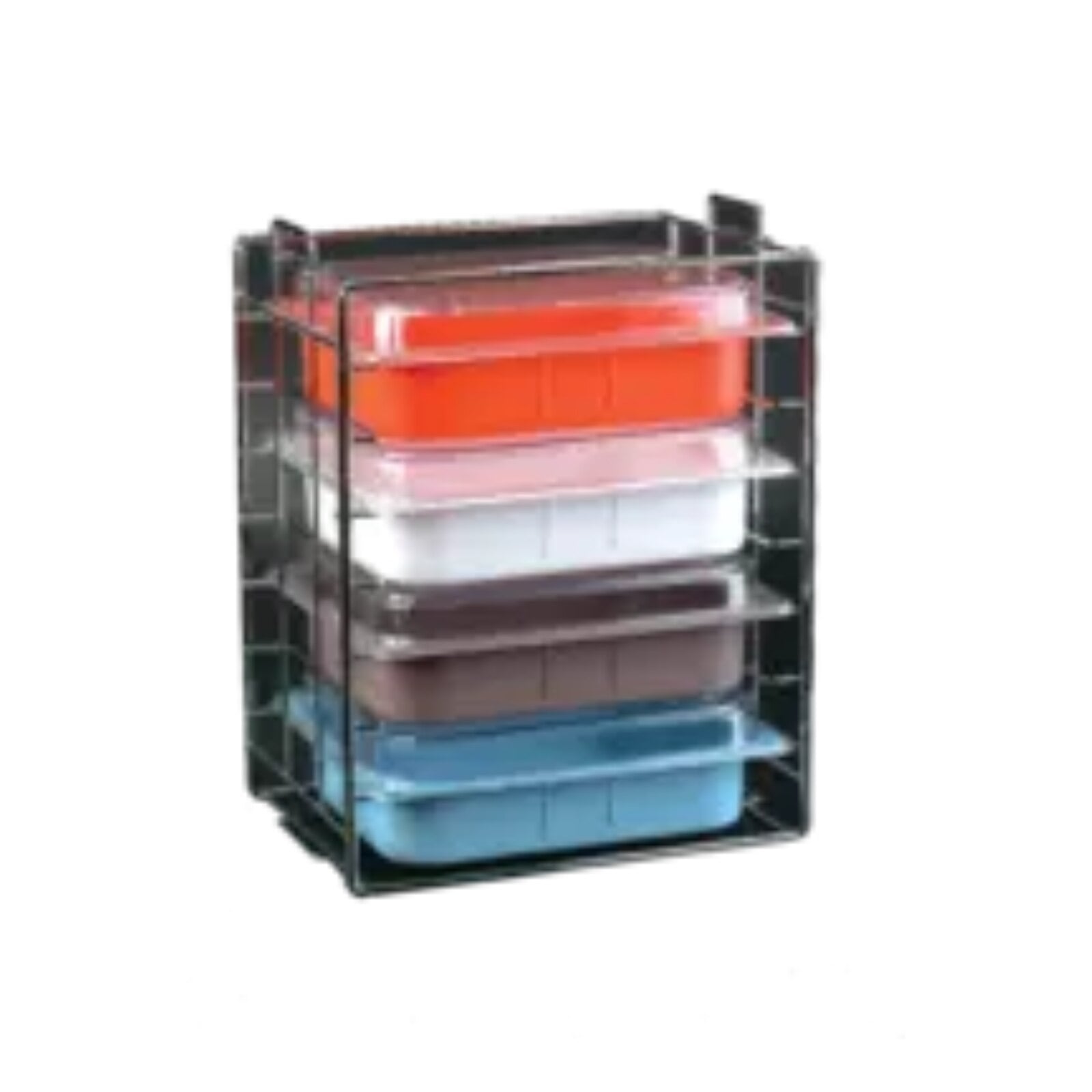 Plasdent Tub & Lid Rack, Chrome