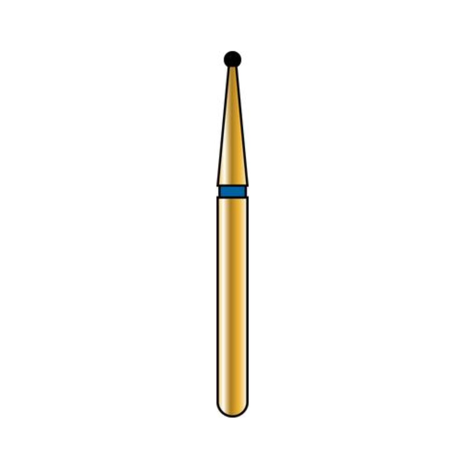 Alpen Multilayer Diamond Bur FG 801-009, Coarse Grit, Round, 5/Pk