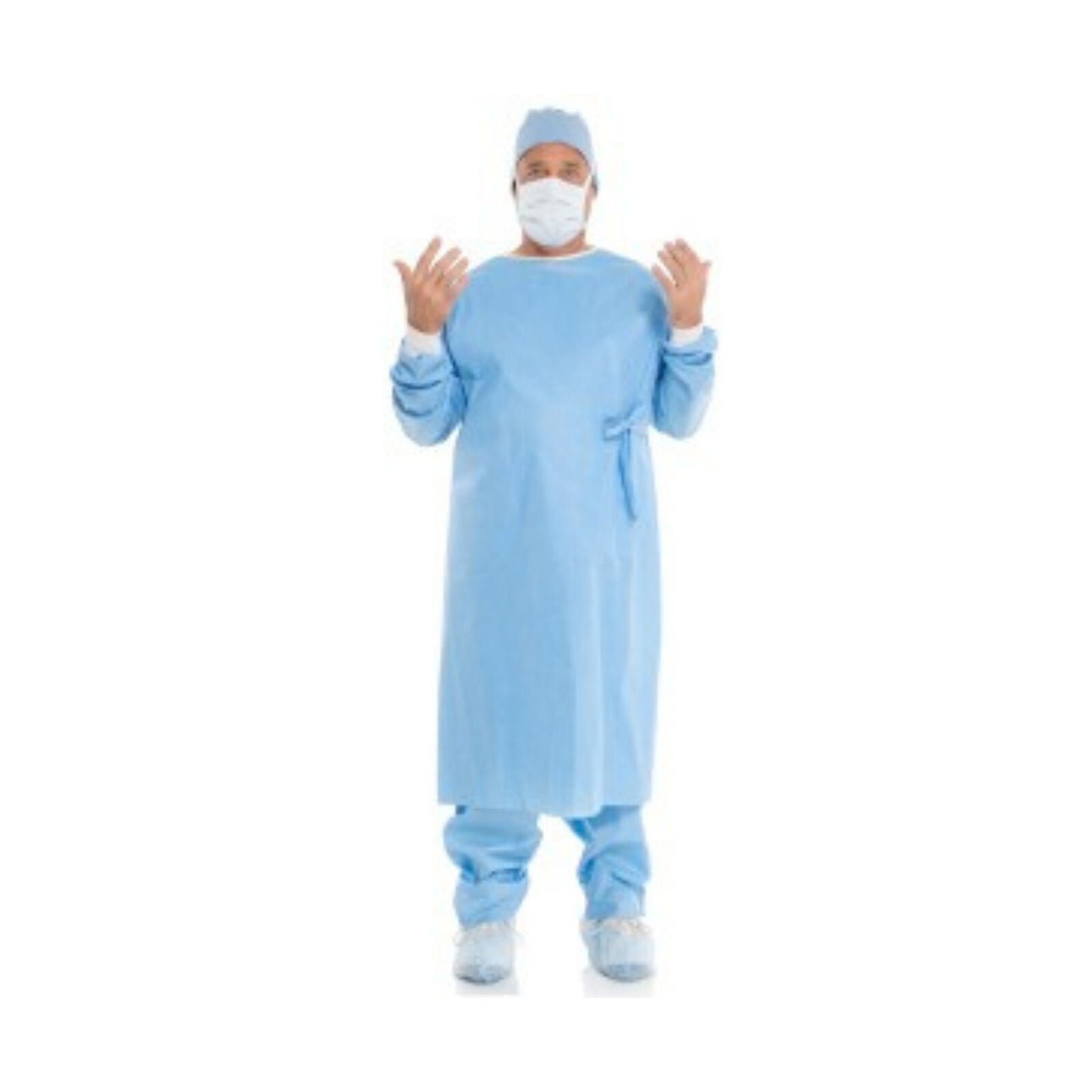 Halyard Evolution 4 Sterile Non-Reinforced Surgical Gown, Blue, Large, 36/Case