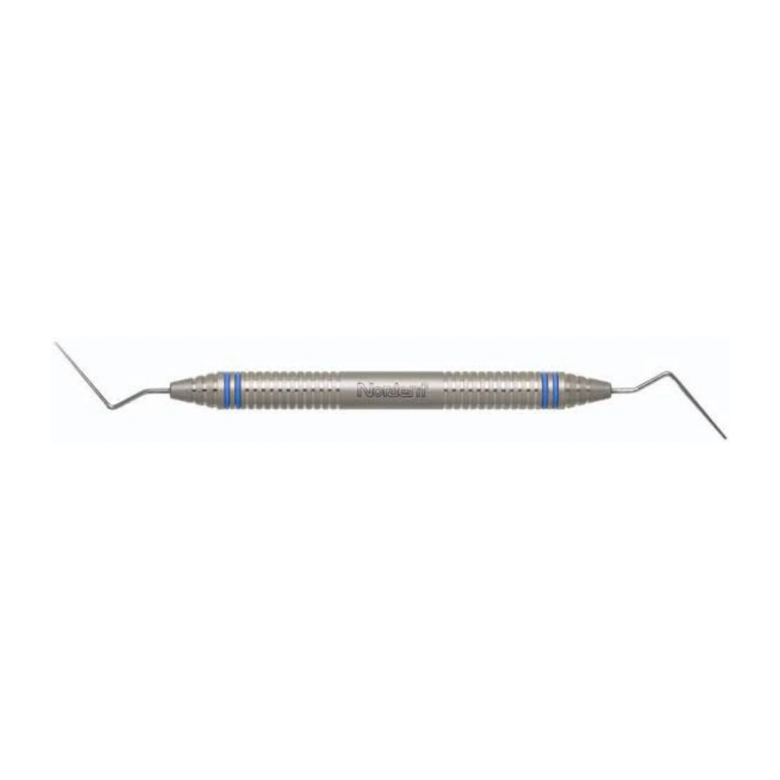 Nordent Composite Placement Instrument #5T, Double Paddle, Titanium Nitride Coated, DuraLite ColorRings Handle, Stainless Steel, Double End