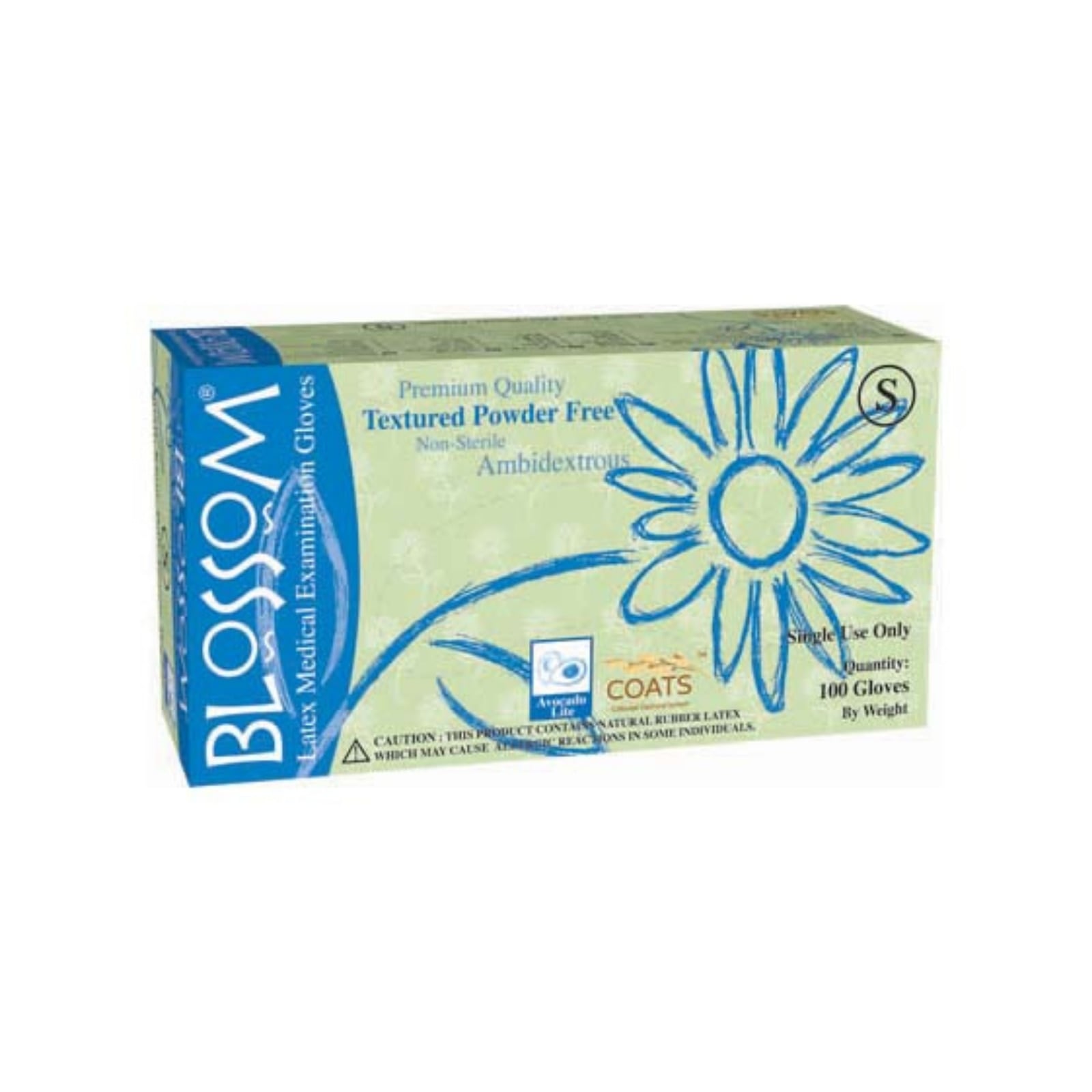 Blossom Powder Free Latex Examination Gloves, Textured, Natural, Large, 100/Box, 01KEZKNPPZZHVFYGACH4463S2Y