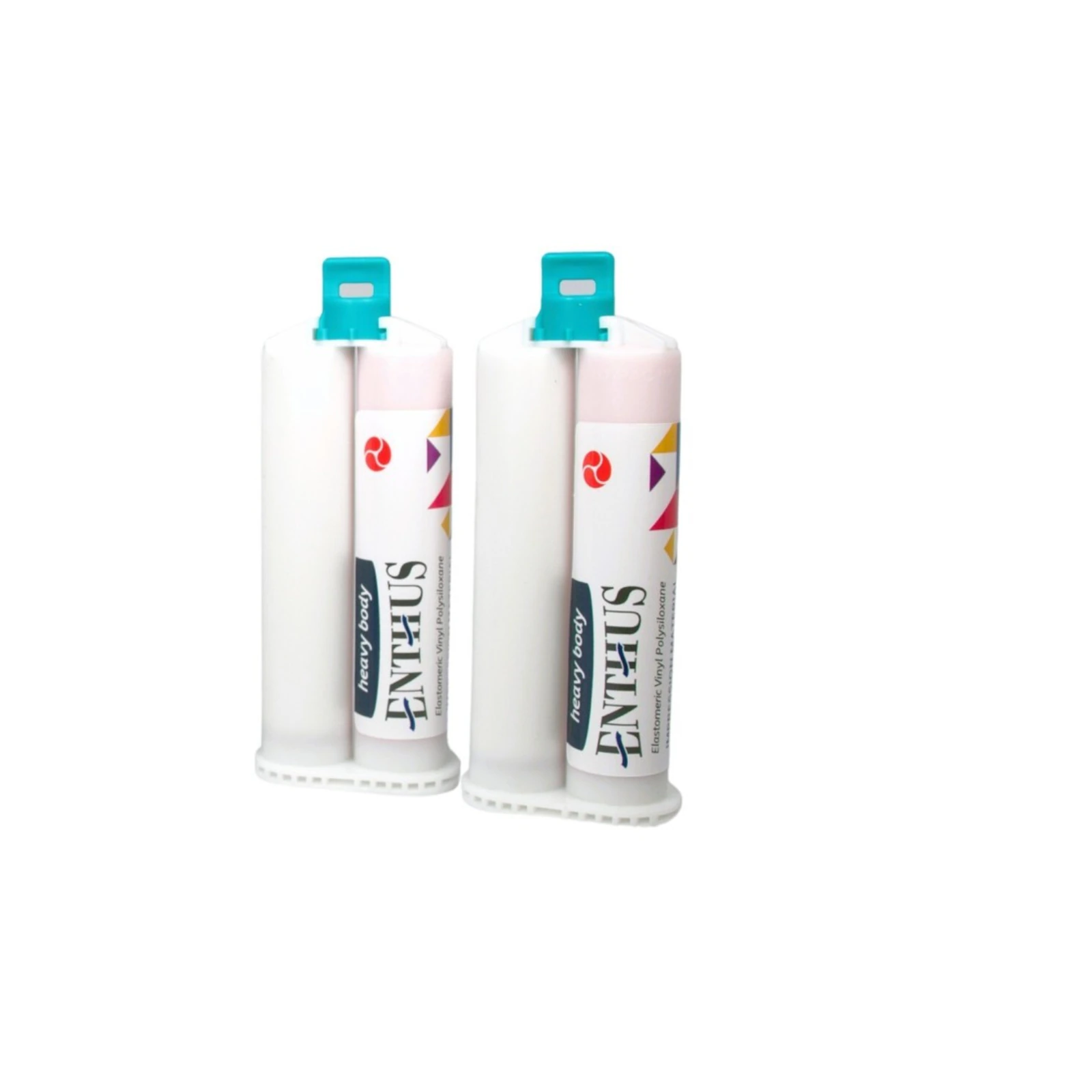 Enthus Heavy Body Fast Set Vinyl Polysiloxane Impression Material, 4 x 50ml Cartridges, Spearmint