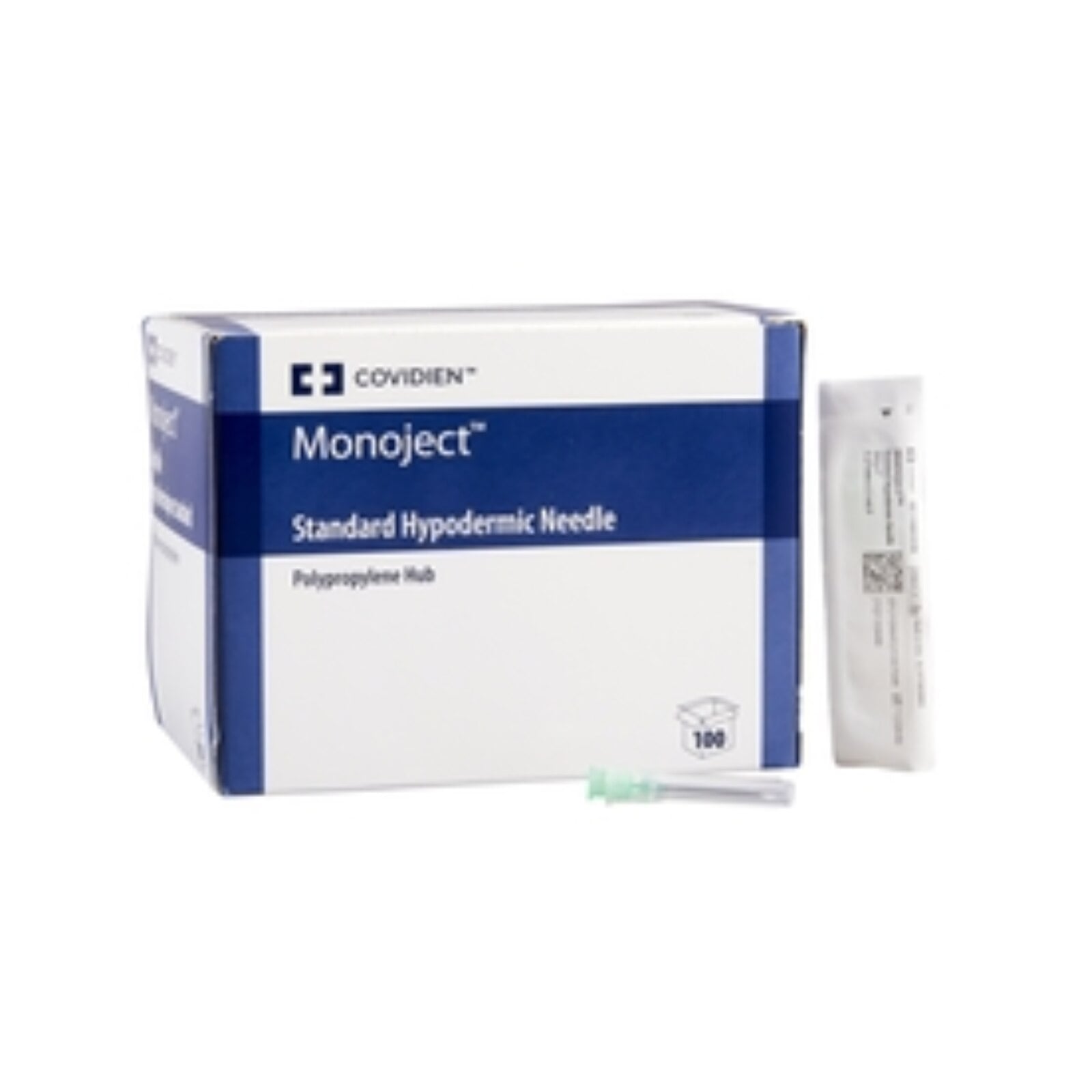 Monoject Softpack Hypodermic Needle, 30G x 3/4", A Bevel (Regular), Polypropylene Luer-Lock Hub, Sterile, 100/Box