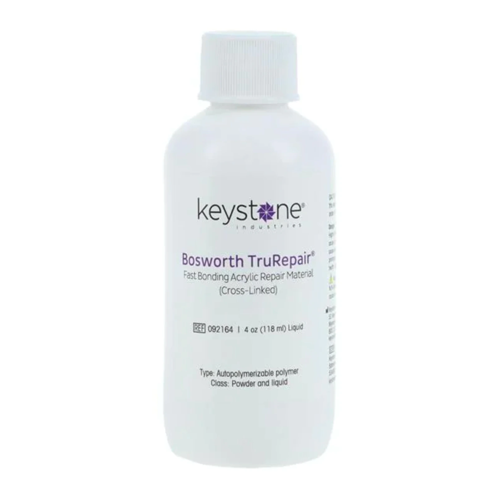 TruRepair Self-Curing Acrylic Repair Liquid, 4 oz Bottle, 092164