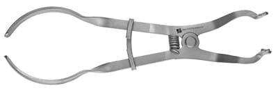 IV-Type Rubber Dam Clamp Forcep, Stainless Steel, Straight Head