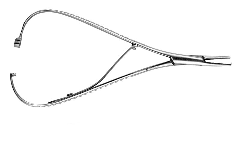 Mathieu Needle Holder 5.5" with Hook, Stainless Steel