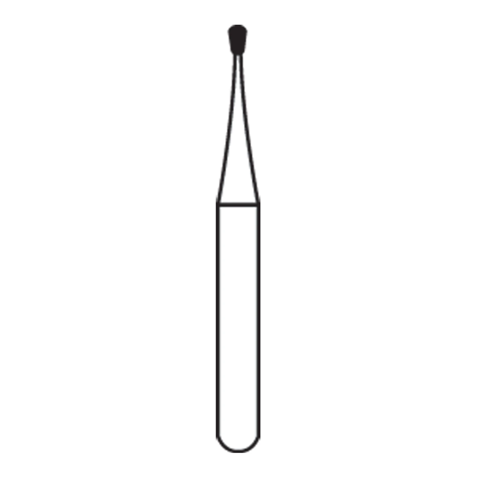 Alpen® Carbide Bur FGSS Pear #330, Short Shank, 0.8 mm Head Diameter, 100/Bx, R300330C