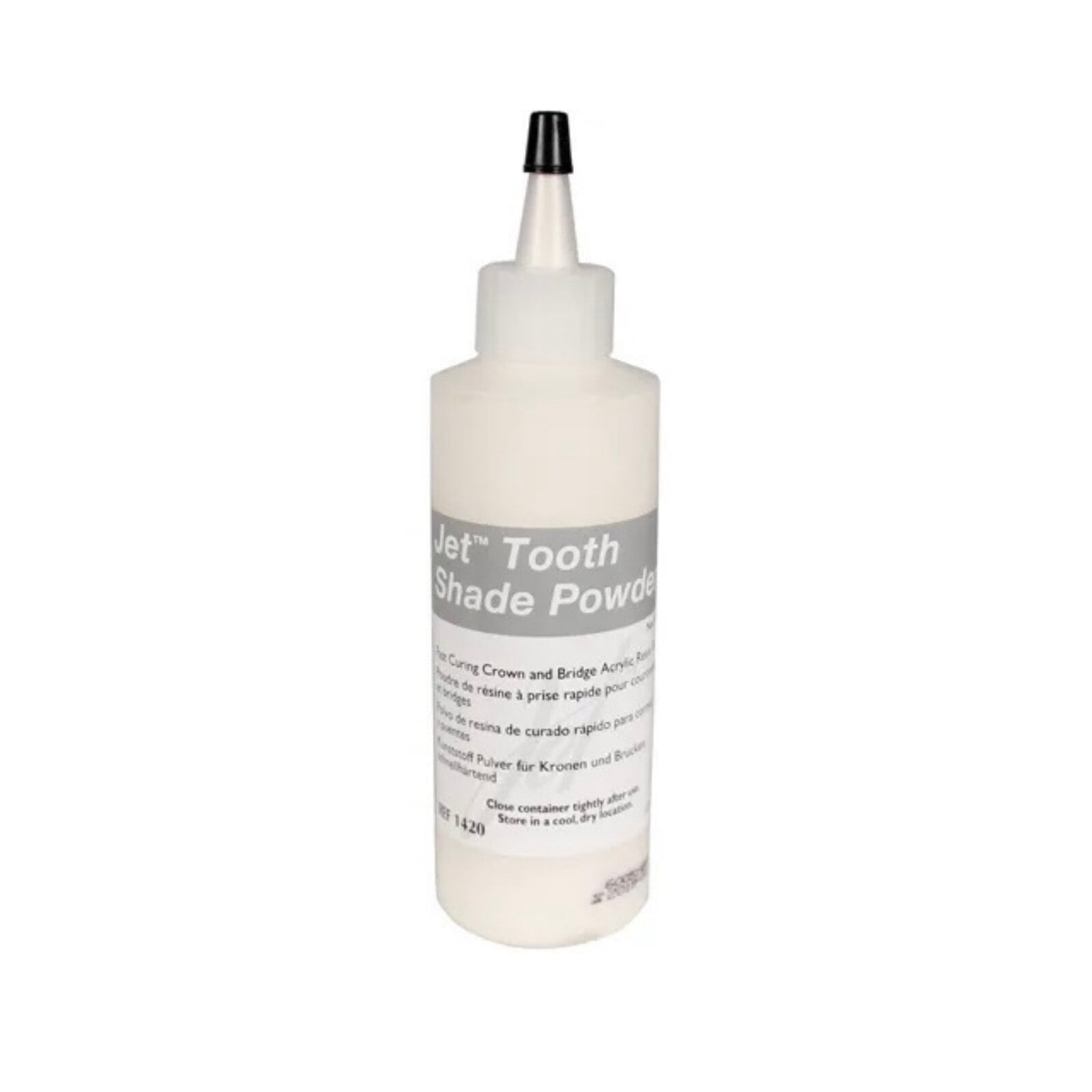 Jet Tooth Shade Acrylic Powder, Light Incisal, 4oz, Self-Cure