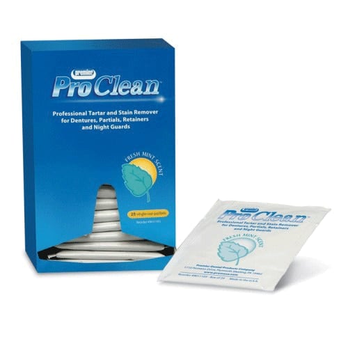 Pro Clean Tartar & Stain Remover, Mint, Single-Use Packets, 25/Box, 9011103