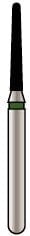 Alpen® x1 Single-Use Diamond Bur, FG #856-012M, Round End Taper, Medium Grit, 1.2 mm Diameter, 8.0 mm Length, Gray Ring, 25/Pkg, X856M012