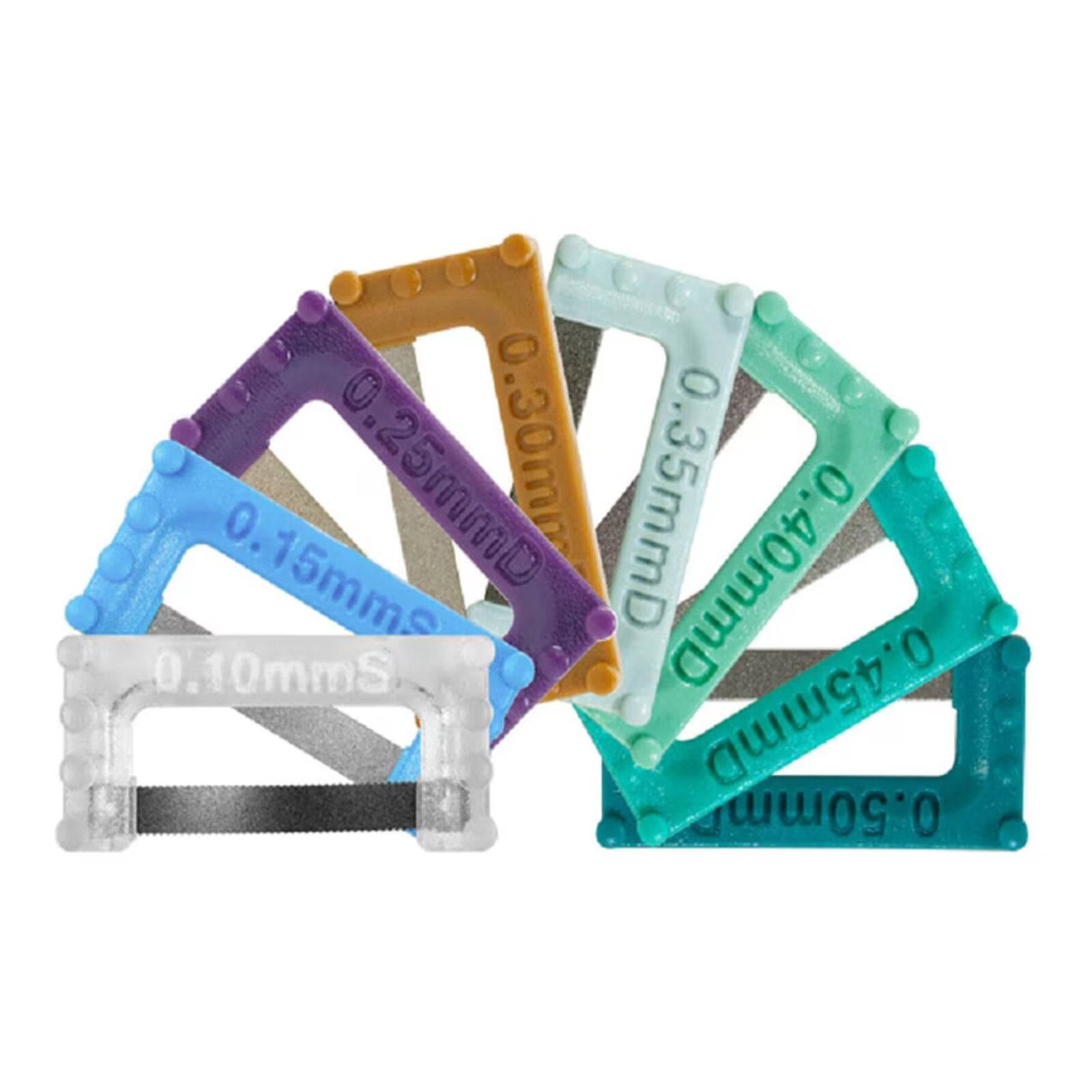 ContactEZ IPR PLUS Assorted Interproximal Reduction Kit, Medium, 0.10mm-0.50mm, 16/Pk
