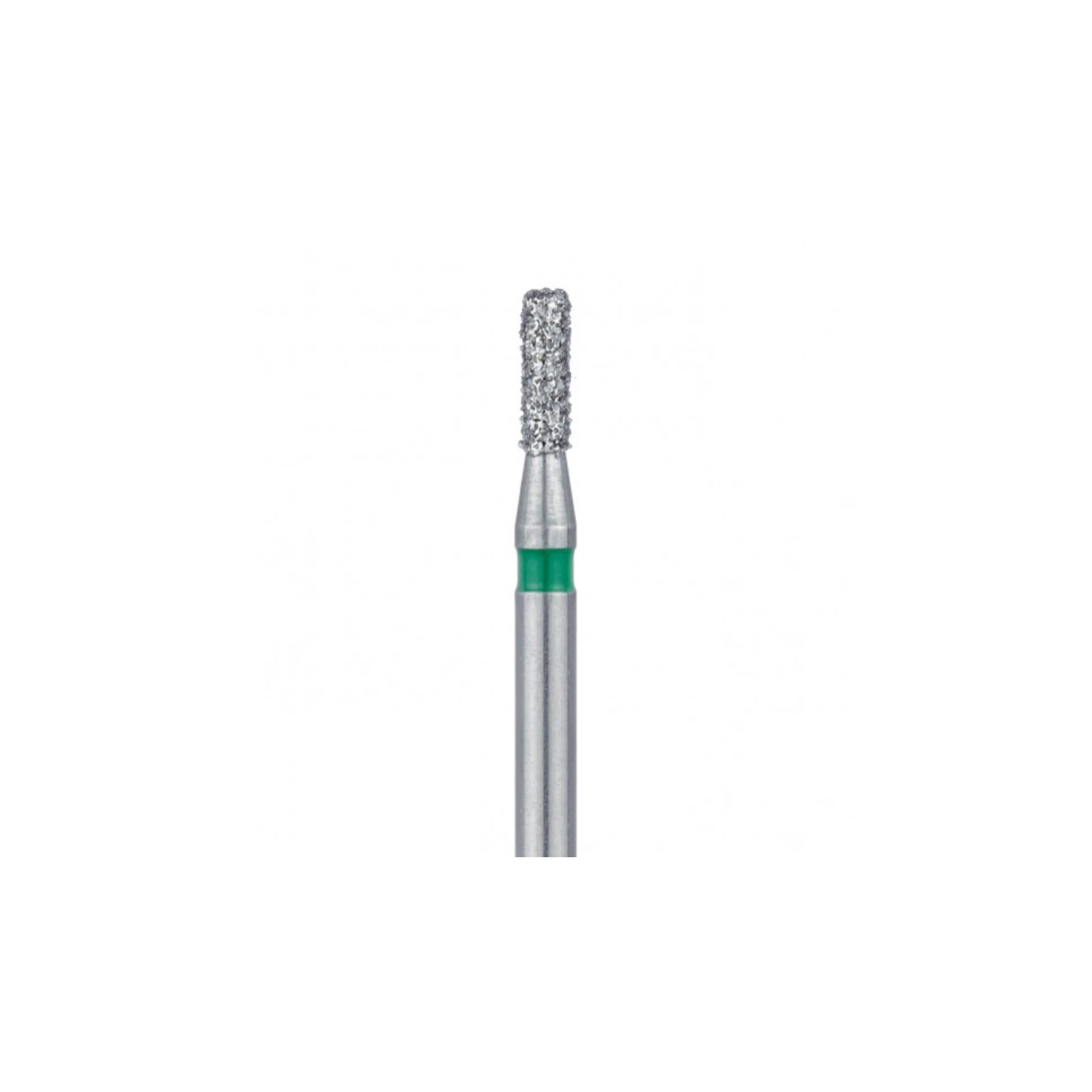 Meisinger 842-018-FG Diamond Bur, Medium Grit, Cylinder Round End, Friction Grip, 1.8 mm Head Diameter, 5/Pk