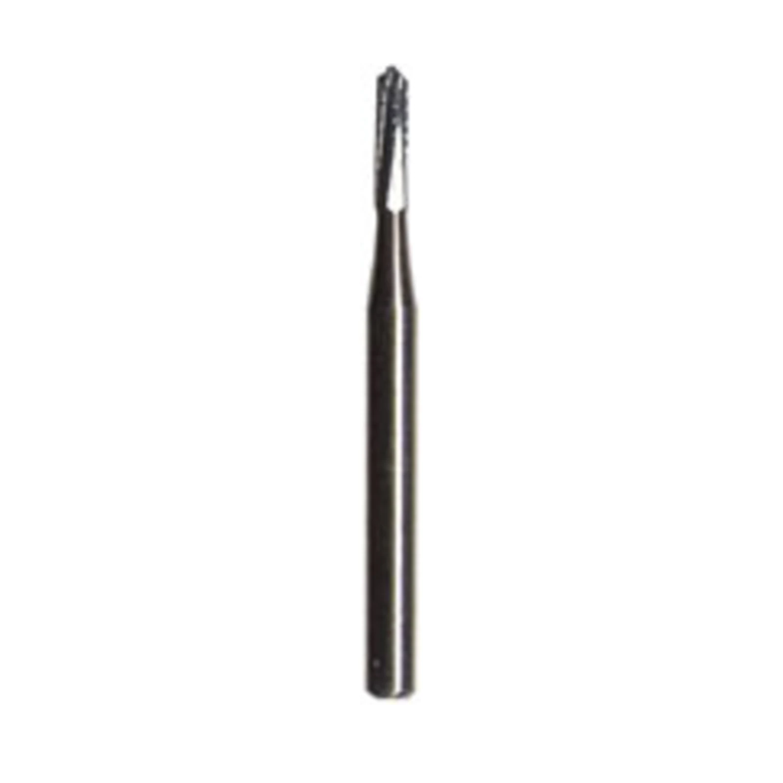 SS White FG #1556 Straight Fissure Round End Cross-Cut Carbide Bur, Friction Grip Short Shank, 0.8 mm Diameter, 10/Pack
