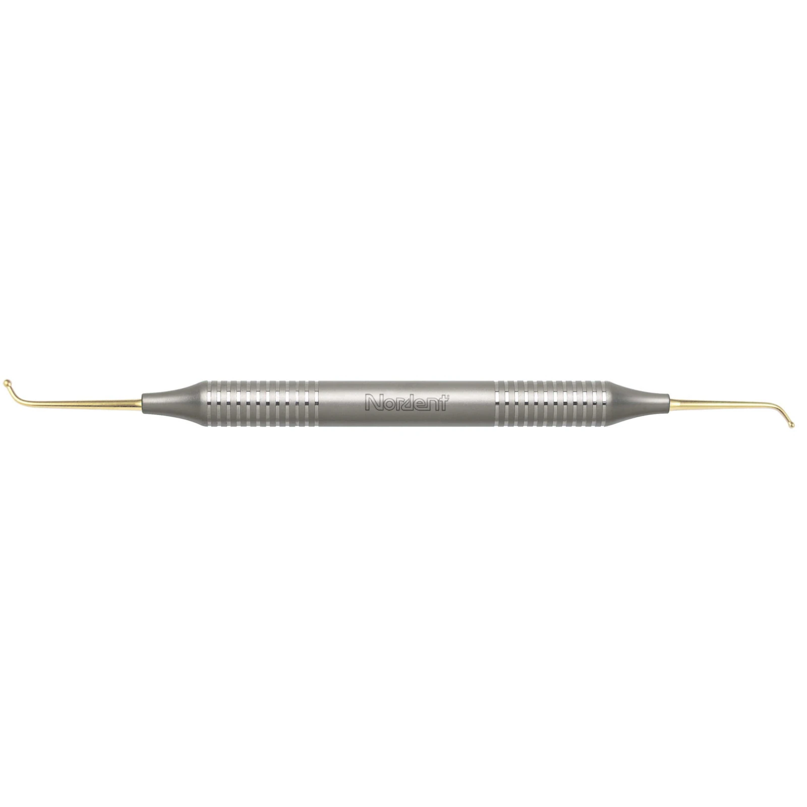 Nordent Composite Placement Instrument #32, Ball, Titanium Nitride Coated, DuraLite ColorRings Handle, Double End