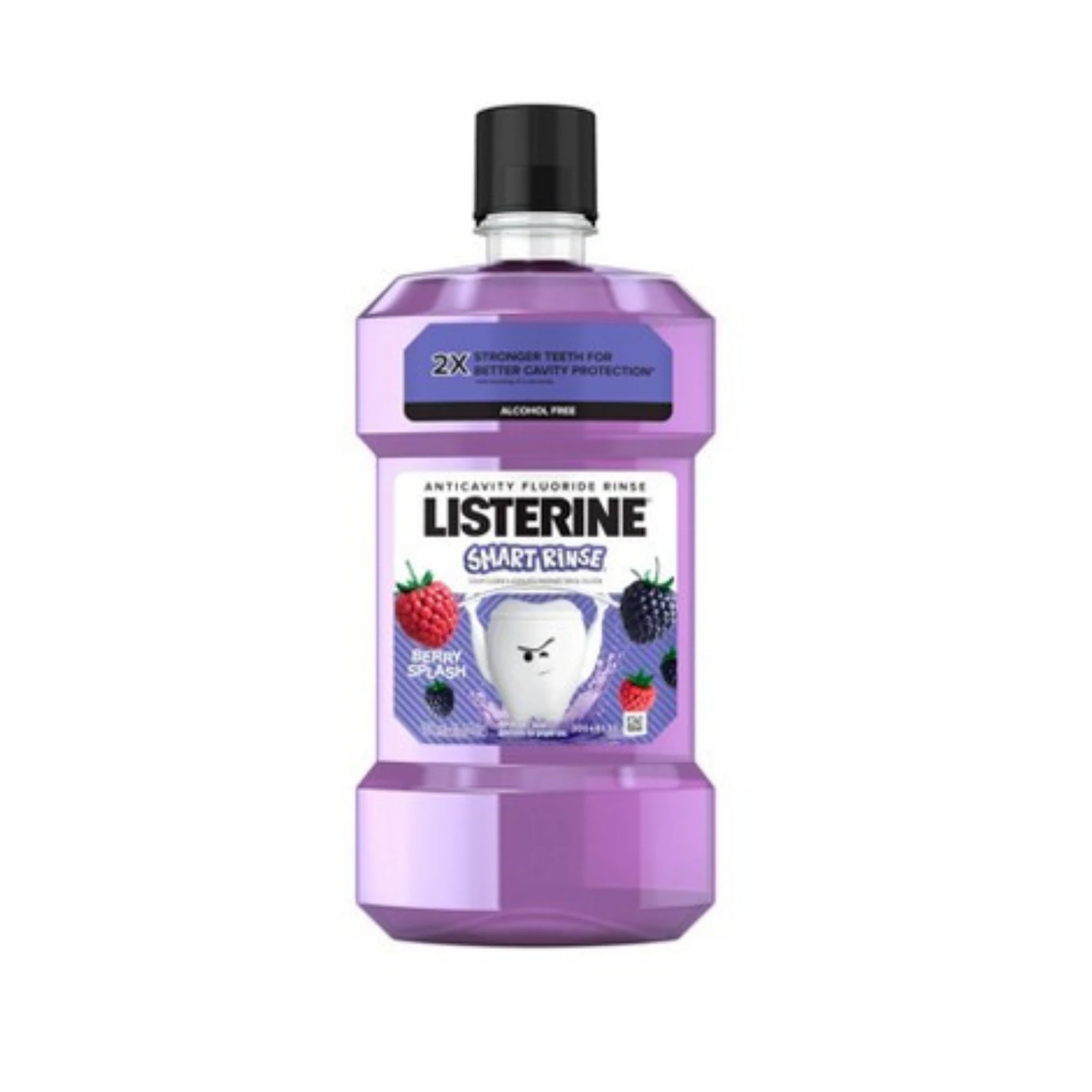 Listerine Smart Rinse Kids Anticavity Fluoride Mouthwash, Alcohol Free, Berry Splash, 27 mL Bottles, 72/Case