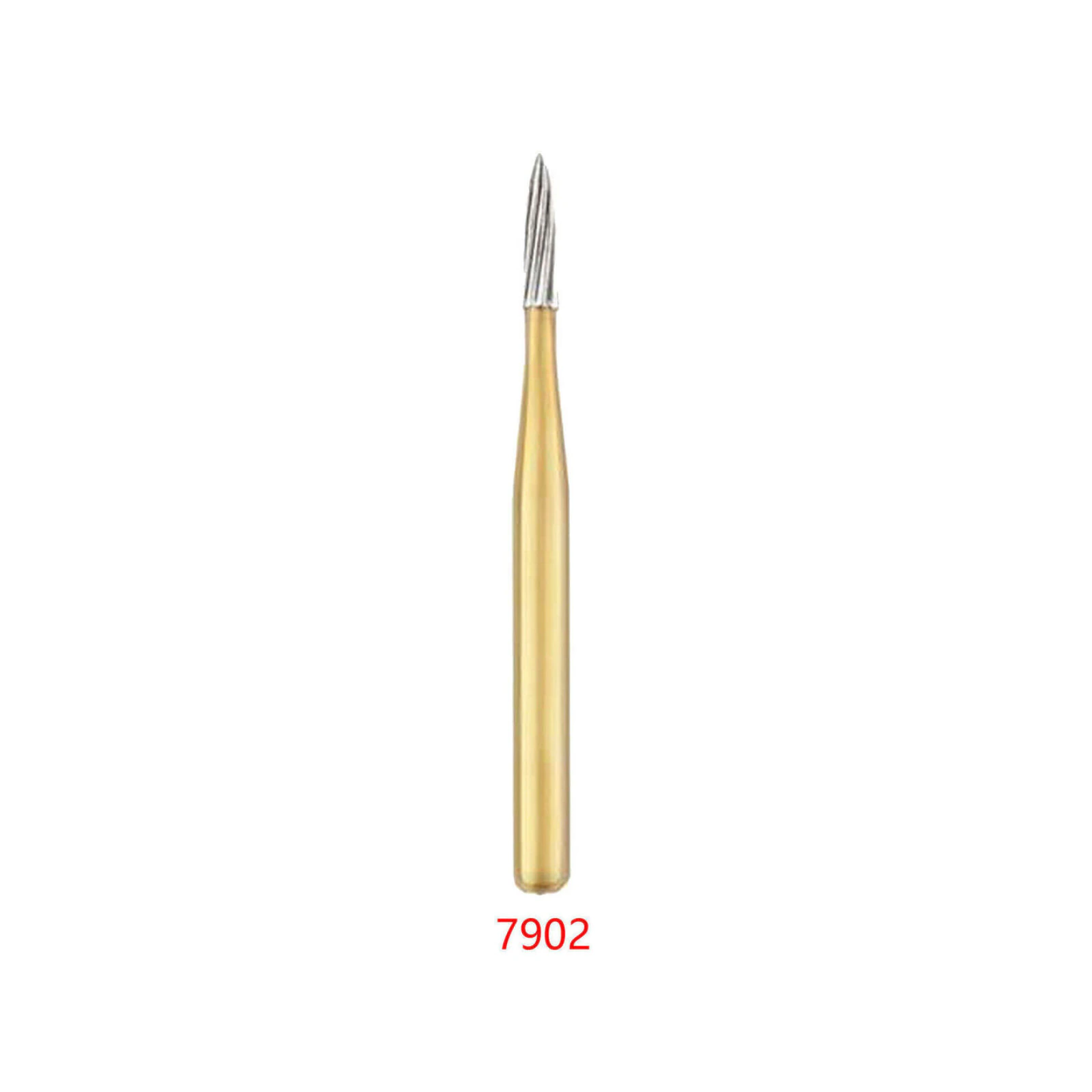 Sabur FG #7902 Needle Shaped 12 Blade Trimming and Finishing Bur, 10/Pk