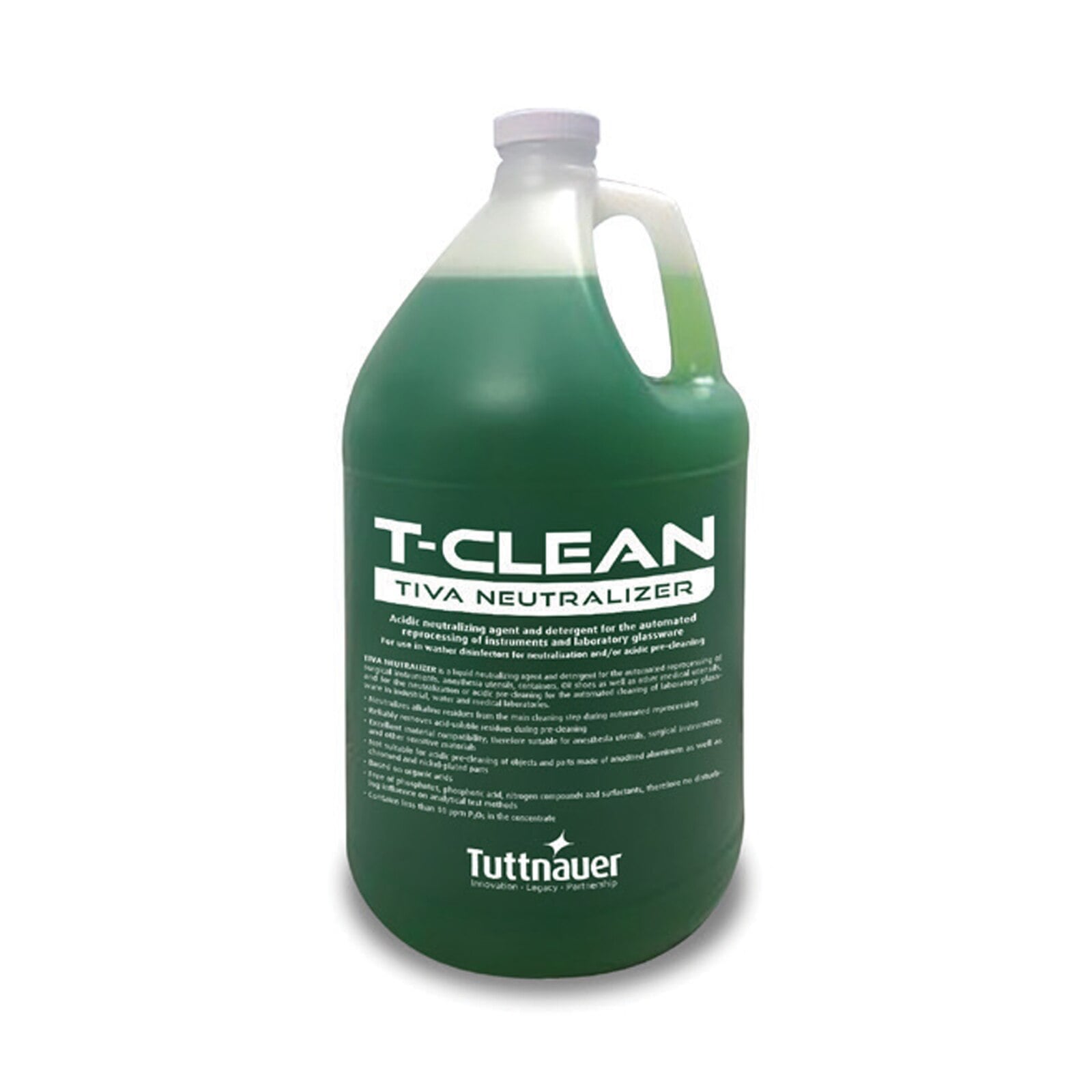 Tuttnauer T-Clean TIVA Neutralizer, 4 L Bottle, TN-4L