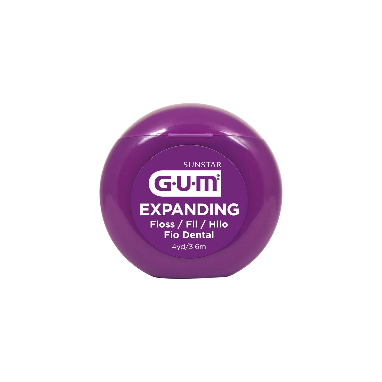 GUM Expanding Dental Floss, Lightly Waxed, 4 yds, 144/Bx, 2030A