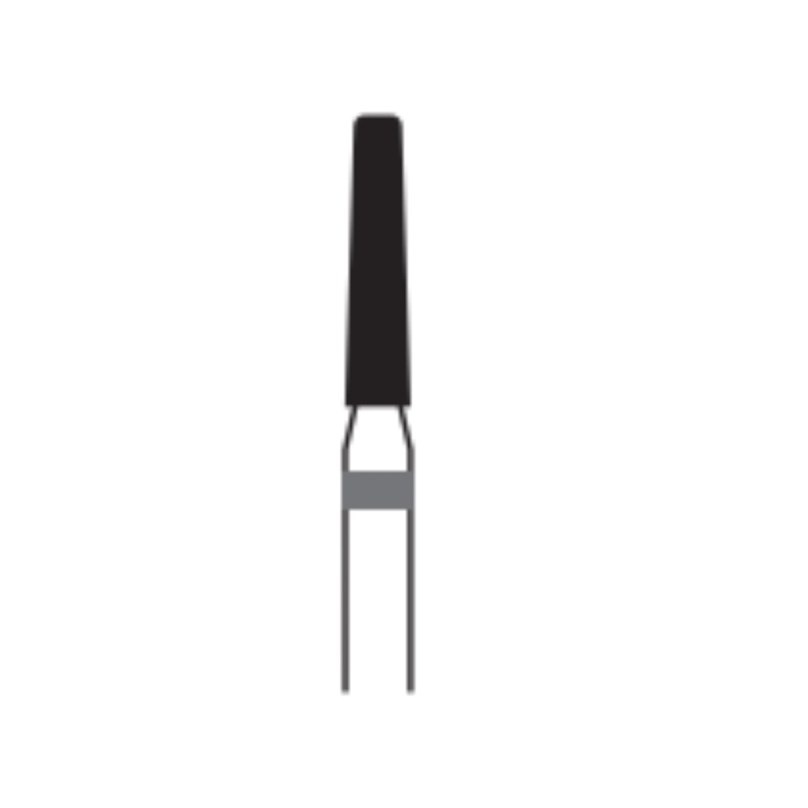 Midwest Once Single Use Diamond Bur – FG, Coarse, Cone, Taper Modified Flat End, #847KR-018, 1.8 mm Diameter, 8.0 mm Length, 25/Pkg